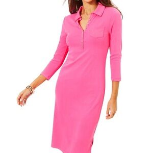 Lilly Pulitzer Pink Midi Dress